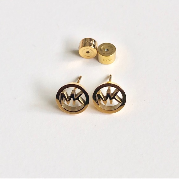 Michael Kors Logo Cut Off Stud Earring - Picture 2 of 3